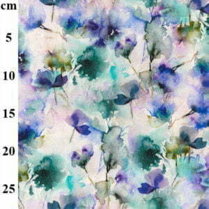 Organic Printed Cotton Stretch Jerseys with matching Ribbing