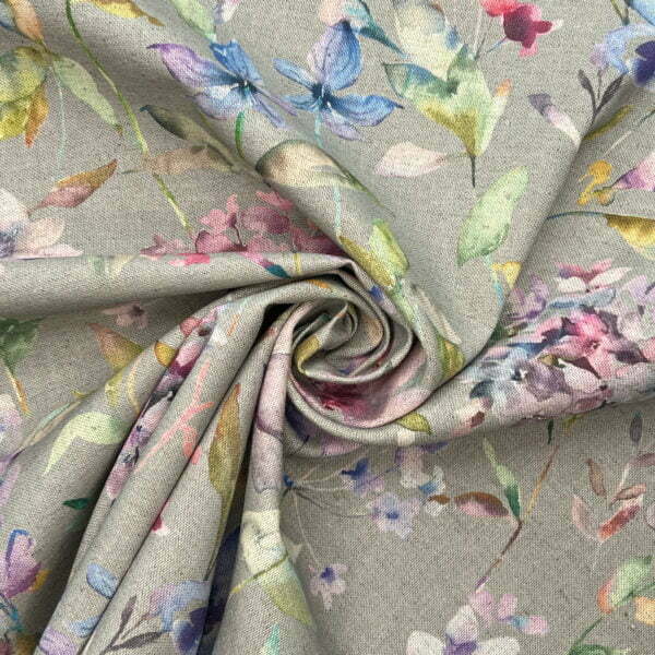 Giardino 90% Recycled Cotton 10% Organic Linen Digitally Printed Fabric - OGL007 OGL008 - Image 5