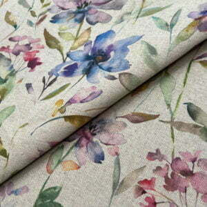 Giardino 90% Recycled Cotton 10% Organic Linen Digitally Printed Fabric - OGL007 OGL008