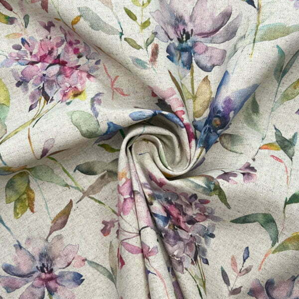Giardino 90% Recycled Cotton 10% Organic Linen Digitally Printed Fabric - OGL007 OGL008 - Image 3