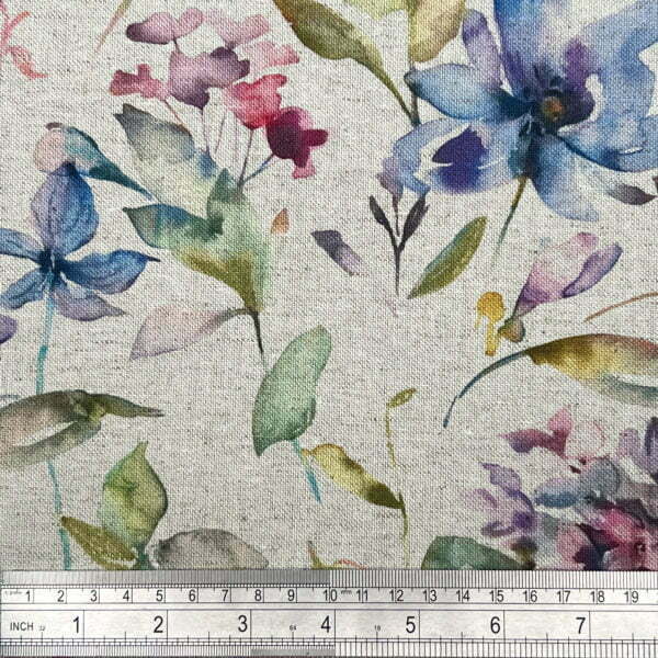 Giardino 90% Recycled Cotton 10% Organic Linen Digitally Printed Fabric - OGL007 OGL008 - Image 2
