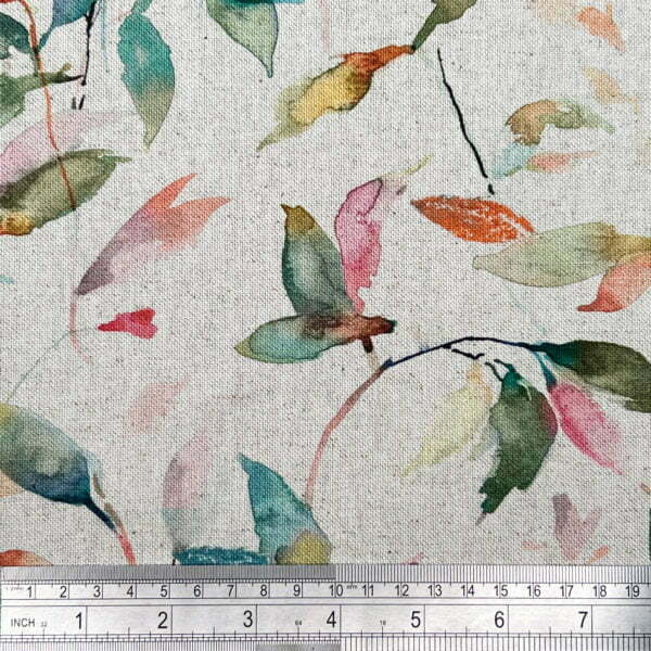 Lago 90% Recycled Cotton 10% Organic Linen Digitally Printed Fabric - OGL025, OGL028 - Image 3