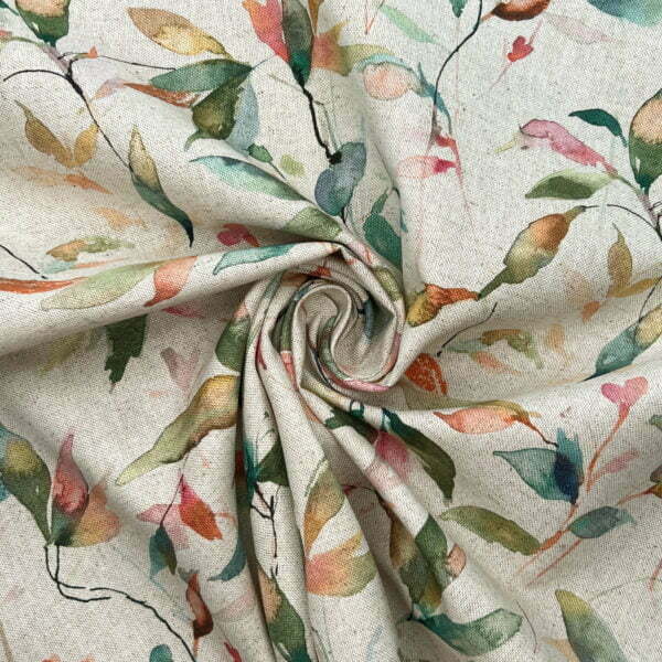 Lago 90% Recycled Cotton 10% Organic Linen Digitally Printed Fabric - OGL025, OGL028 - Image 2