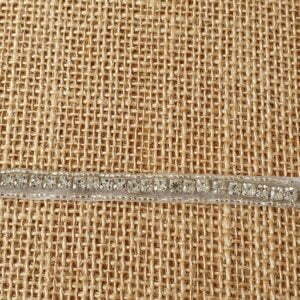 Clear Crystal Diamantee single row clear Trim by the metre