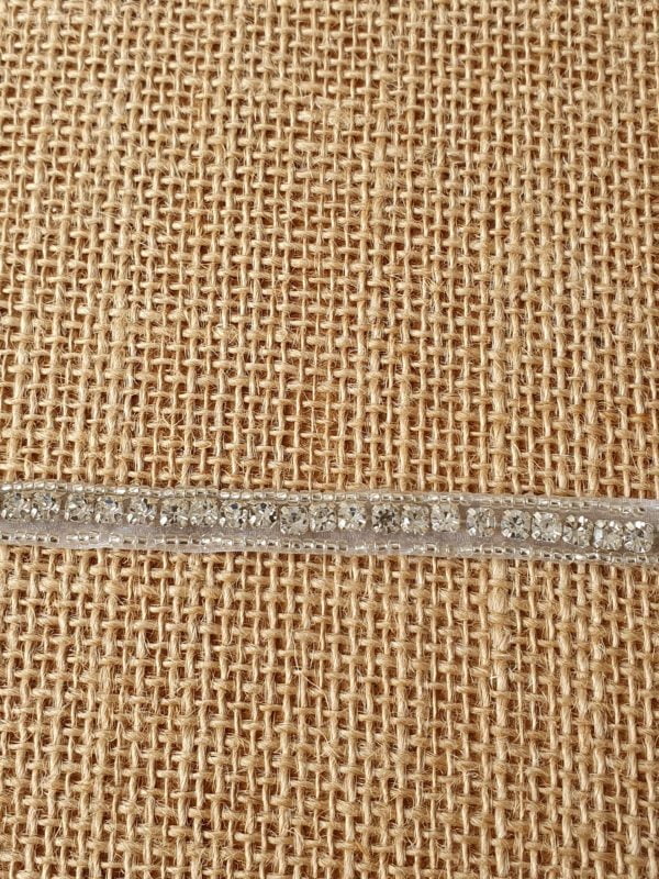 Clear Crystal Diamantee single row clear Trim by the metre