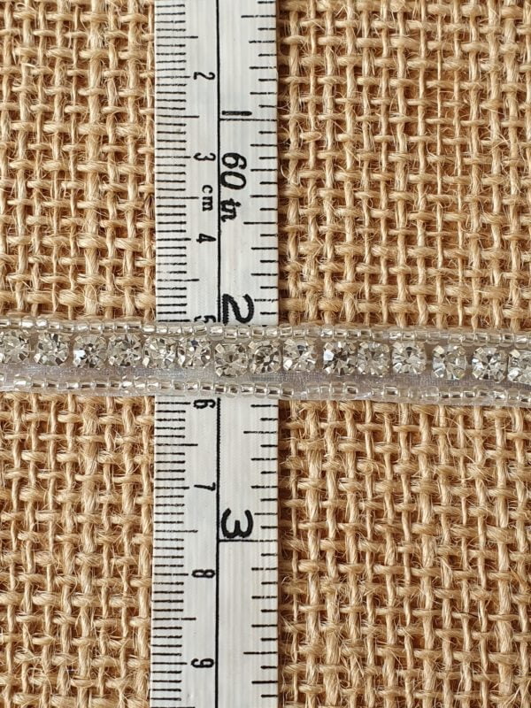 Clear Crystal Diamantee single row clear Trim by the metre - Image 2
