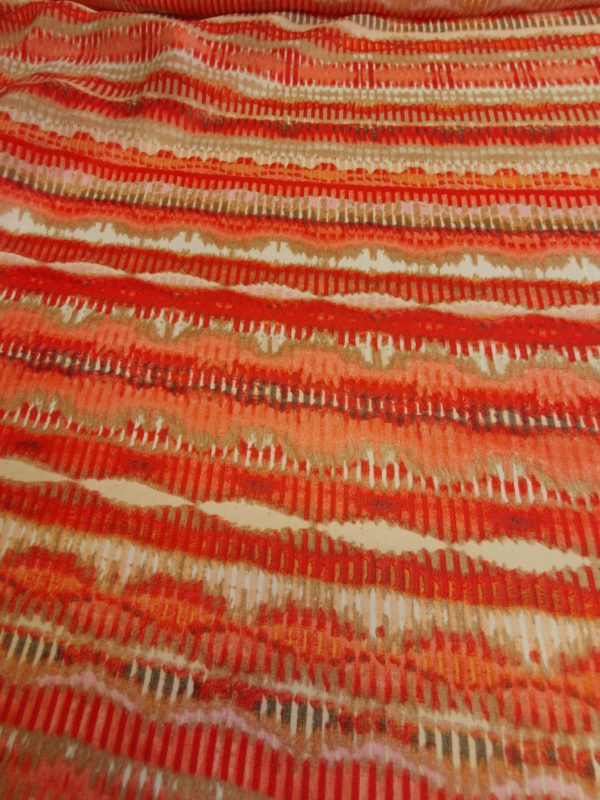 'Watermelon' Abstract printed Hi Chiffon Voile - Image 3
