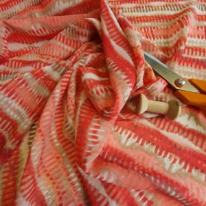 'Watermelon' Abstract printed Hi Chiffon Voile