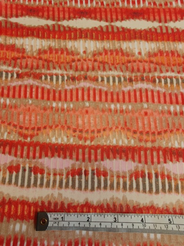 'Watermelon' Abstract printed Hi Chiffon Voile - Image 2