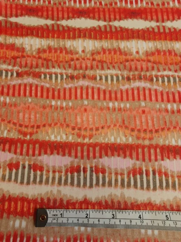 'Watermelon' Abstract printed Hi Chiffon Voile - Image 2