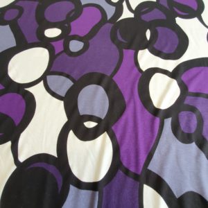 Stretch Viscose Rayon and Spandex Jersey in a Psychedelic design