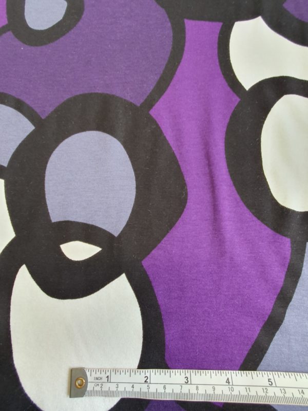 Stretch Viscose Rayon and Spandex Jersey in a Psychedelic design - Image 3