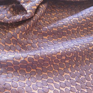 Raised Cloque in Oval design, 2 Tone Jacquard Brocade