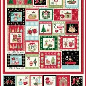 Cosy Christmas Advent Calendar by Makower Fabrics