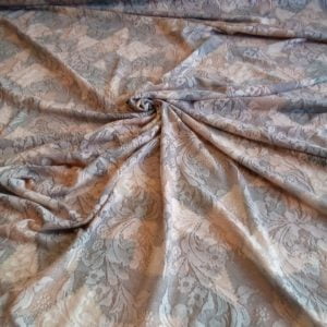 2 Toned 'Earth' Stretch Interlock Jersey with lace effect