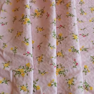 Cotton Mini Floral Seersucker in Candy Floss Pinks