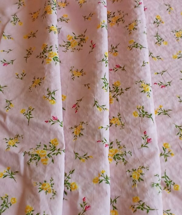 Cotton Mini Floral Seersucker in Candy Floss Pinks