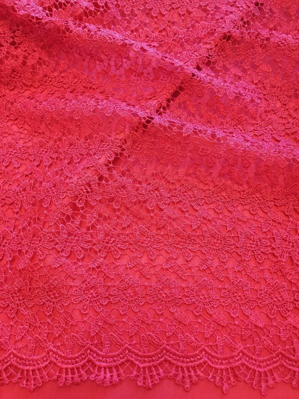 Polyester small 'Mini Bud effect' guipure lace - Image 6