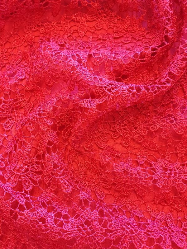 Polyester small 'Mini Bud effect' guipure lace - Image 5