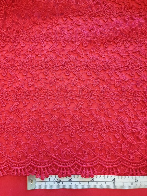 Polyester small 'Mini Bud effect' guipure lace - Image 7