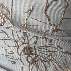 'Chloe' Metallic embossed in Gold Jacquard Brocade