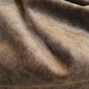 2 Tone Cotton Plush Velvet in Soft Taupe