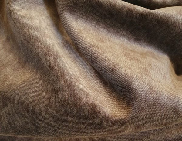 2 Tone Cotton Plush Velvet in Soft Taupe