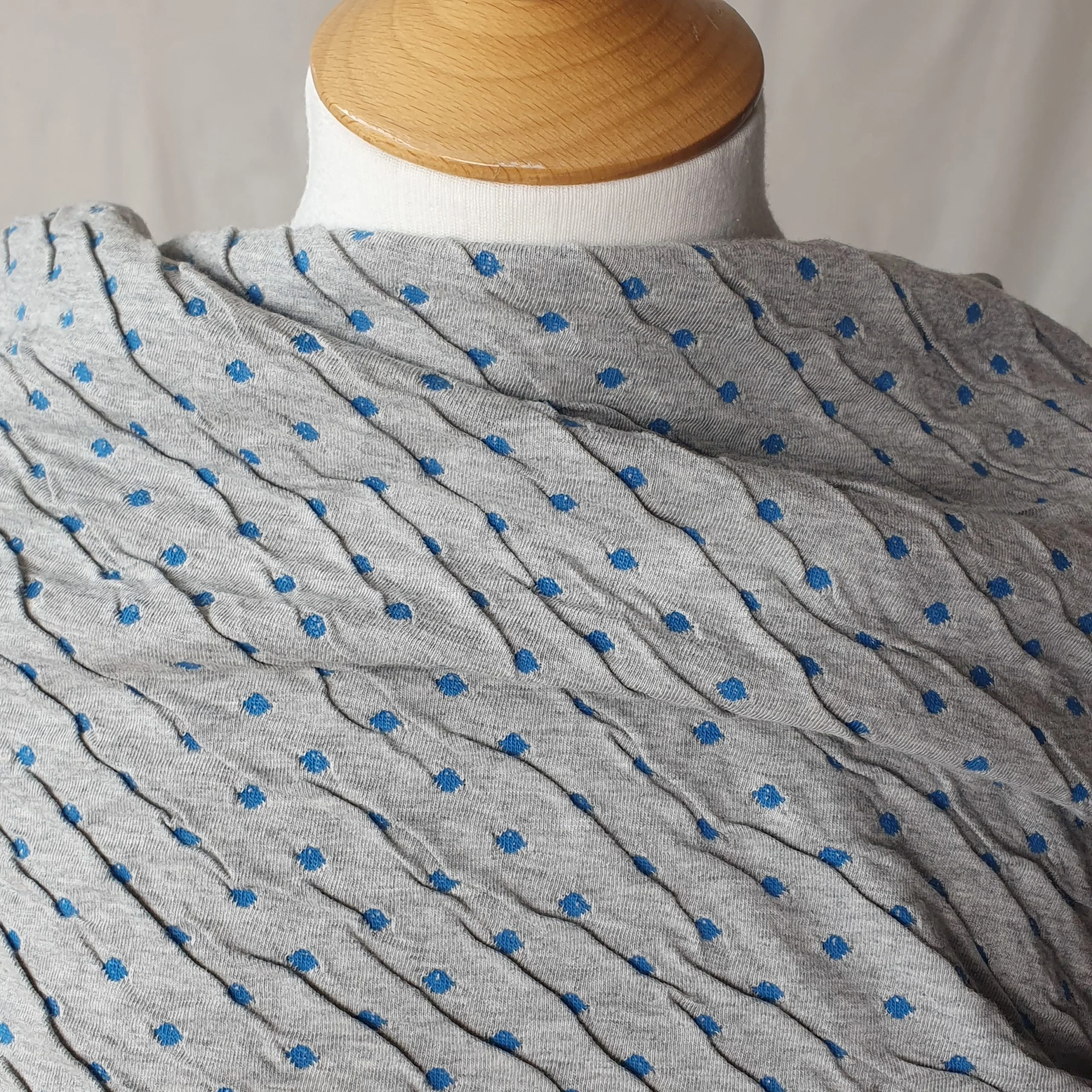 Stretch Woven Jacquard Spotted Jersey