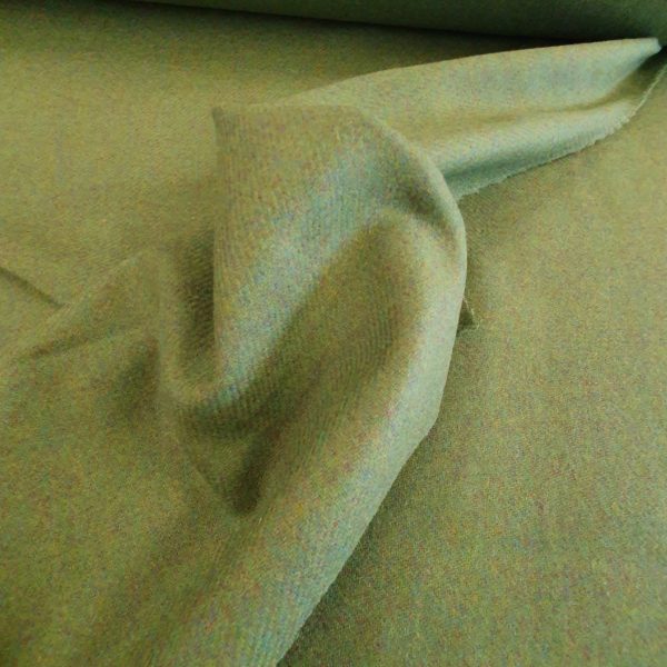 Co-ordinating Fern Green Wool Check and Plain - Image 3
