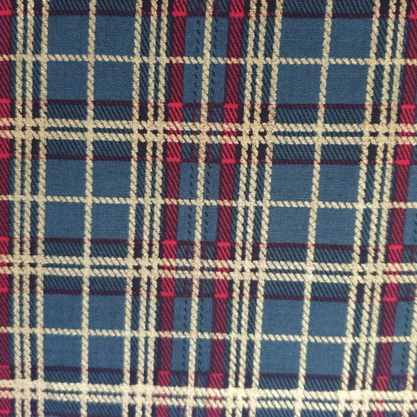 Tartan Check Christmas Cotton, sold per 1/2mtr - Image 2