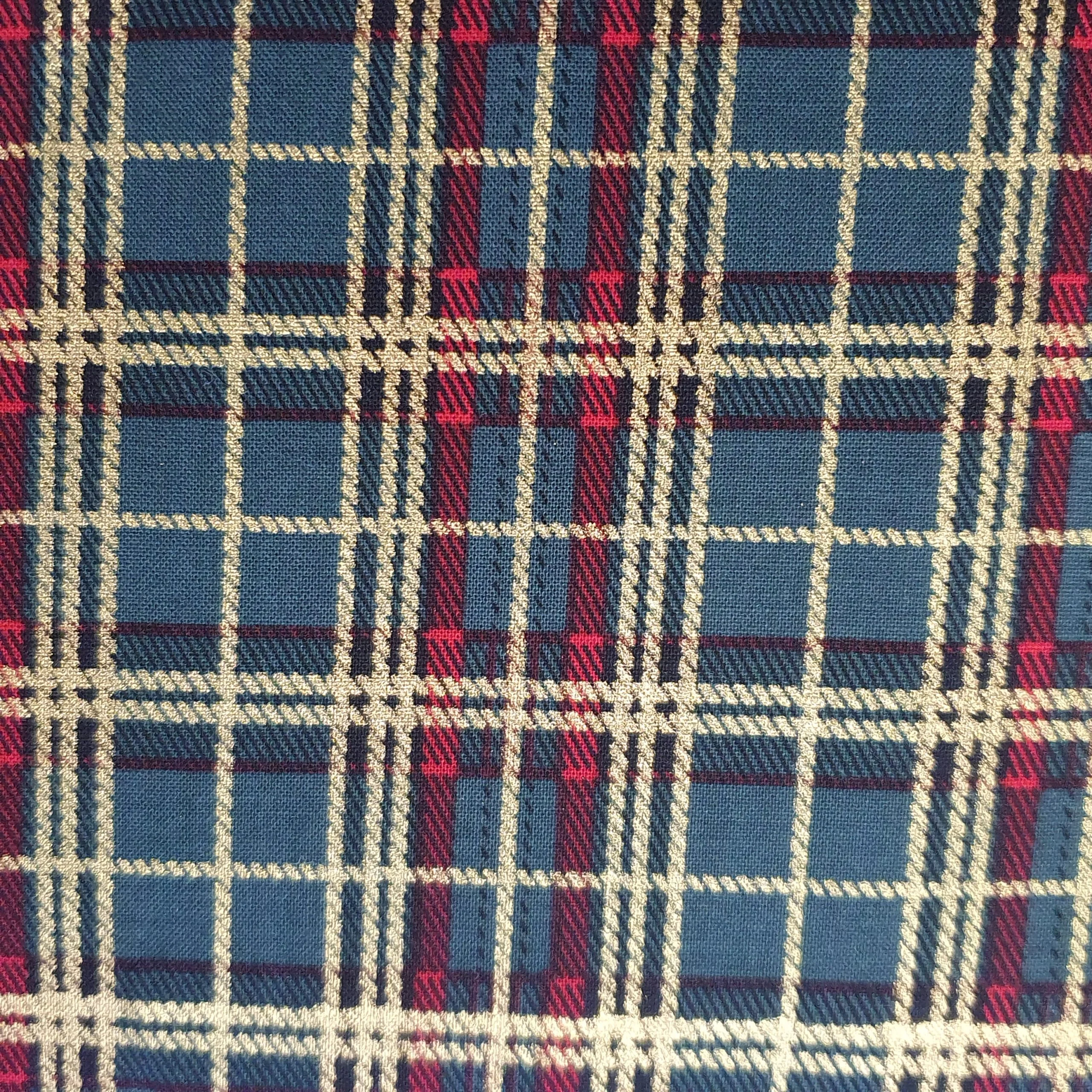 Tartan Check Christmas Cotton, sold per 1/2mtr - Image 2