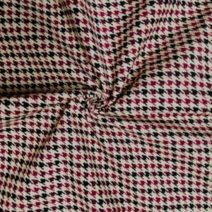 Printed Cotton Baby Needlecord - Houndstooth Check