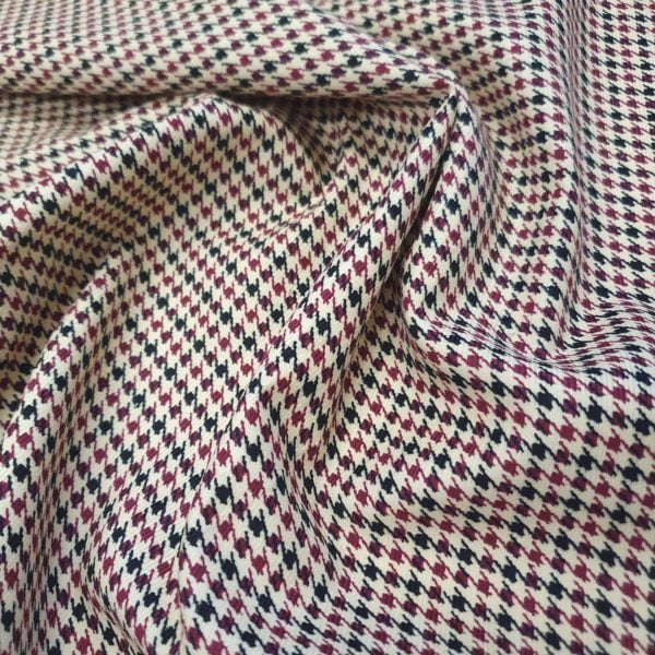 Printed Cotton Baby Needlecord - Houndstooth Check - Image 3