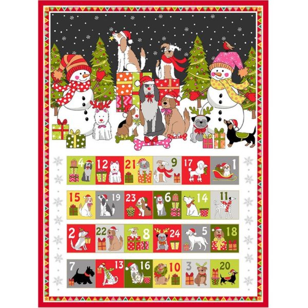 Santa Yappy Dog Advent Calendar by Makower 2368