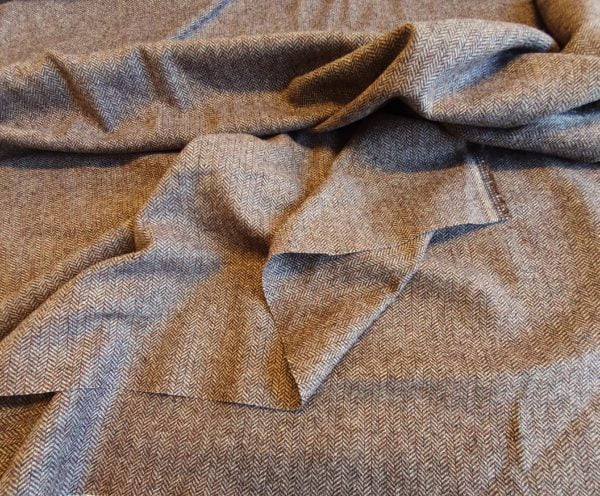 Polyester Wool herringbone Tweed - Image 2