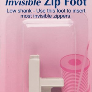 Invisible / Concealed Zipper Foot (Plastic) for Low Shank Machines by Hemline