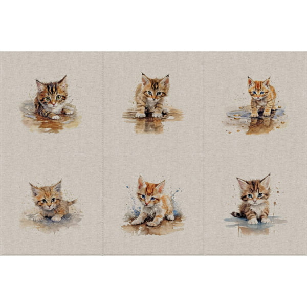 Crafty Linen panels Animal Characters - Image 2