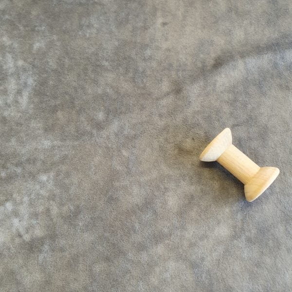Stretch Velvet Melange Ponte Jersey in Smokey Chinchilla Taupe - Image 4
