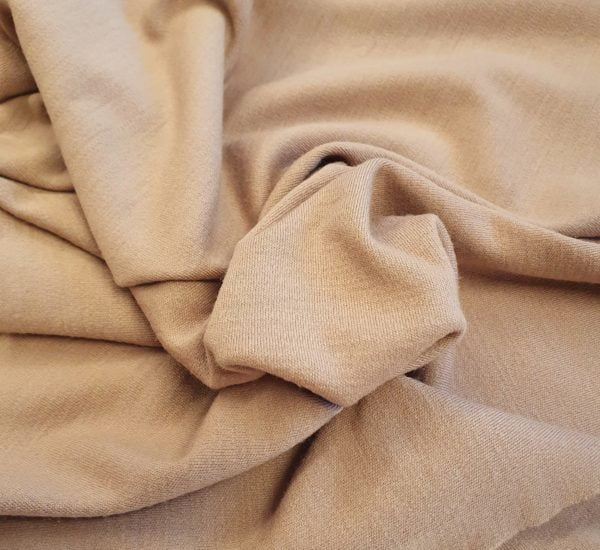 Pure New Wool Camel Stretch Jersey