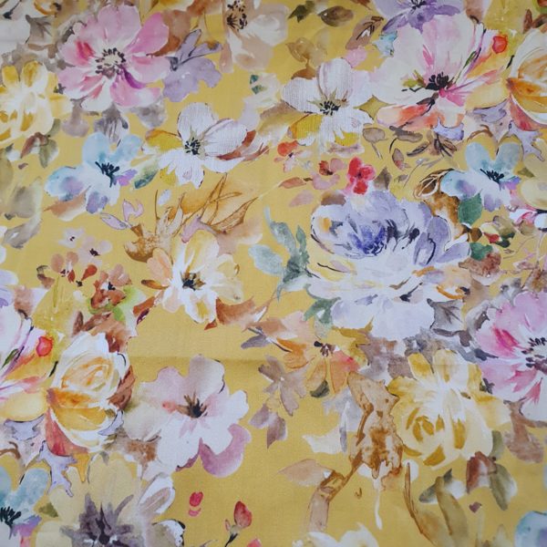 Golden Sunset Floral Cotton Sateen - Image 2