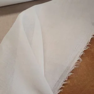Light Iron on Knitted Nylon Interfacing, Unbranded, Ideal for stretch jersey - White 25mts Roll