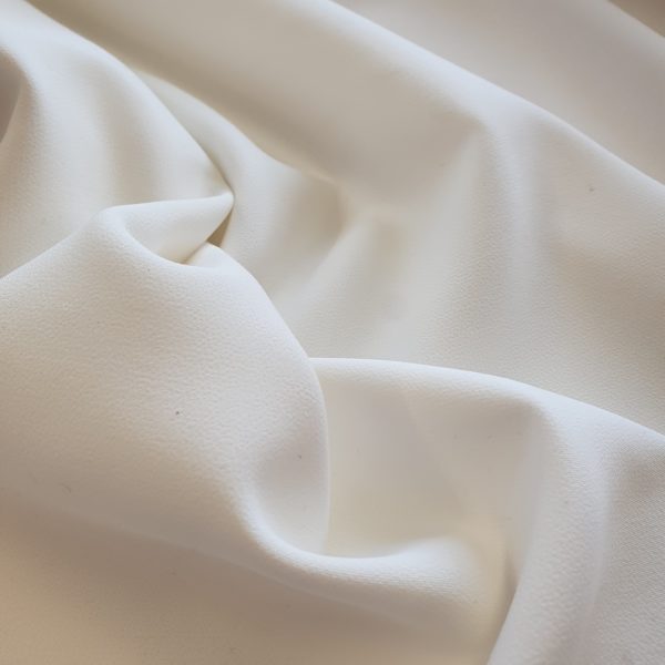 Heavy Peached Bi Stretch Peachskin in Parchment Ivory
