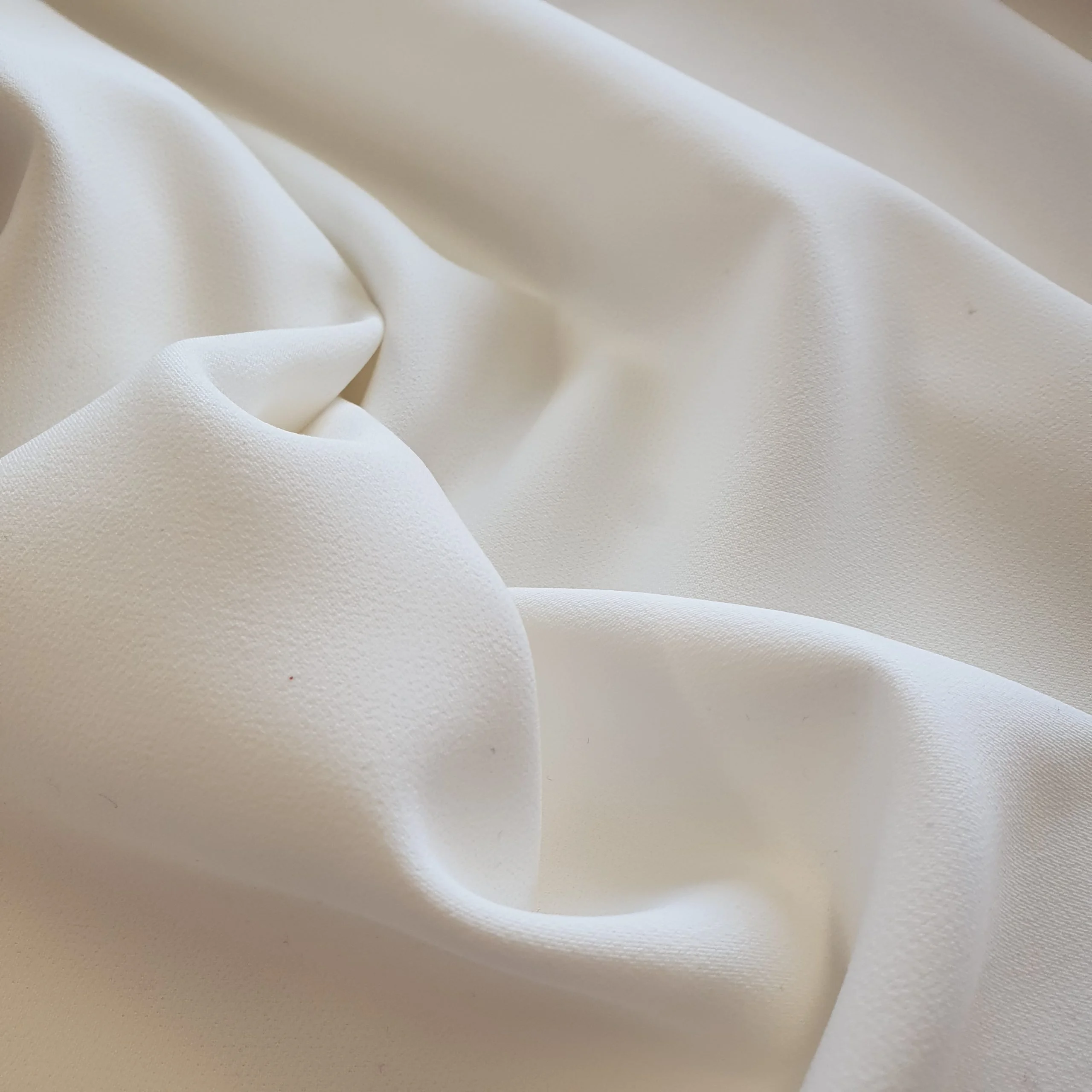 Heavy Peached Bi Stretch Peachskin in Parchment Ivory