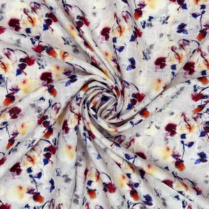 Fabulous Flax soft Linen Viscose print 'Christine'