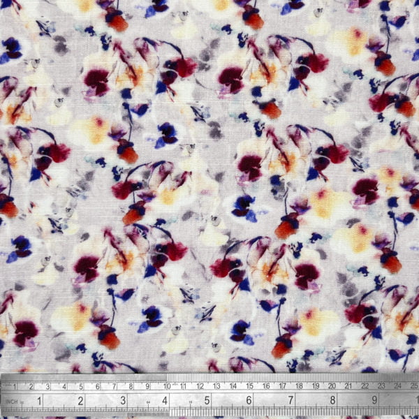 Fabulous Flax soft Linen Viscose print 'Christine' - Image 3