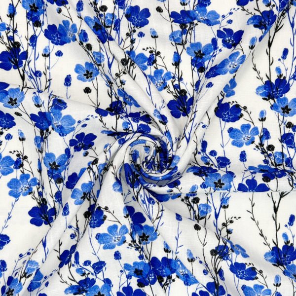 Fabulous Flax soft Linen Viscose prints 'Isla'