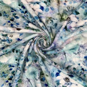 Fabulous Flax soft Linen Viscose print 'Josephine'