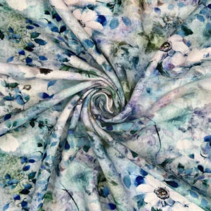 Fabulous Flax soft Linen Viscose print 'Josephine'