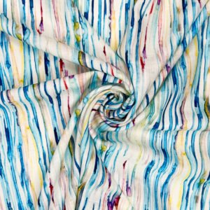 Fabulous Flax soft Linen Viscose print 'Juliet'