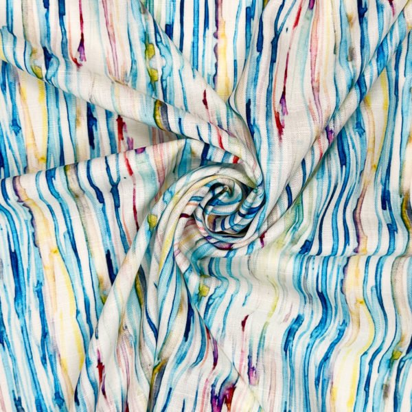 Fabulous Flax soft Linen Viscose print 'Juliet'